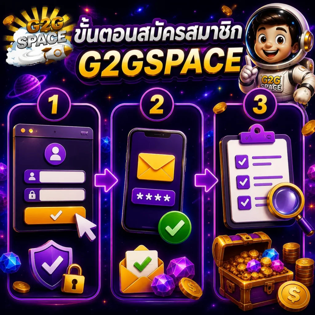 g2gspace ขั้นตอนสมัครสมาชิก
